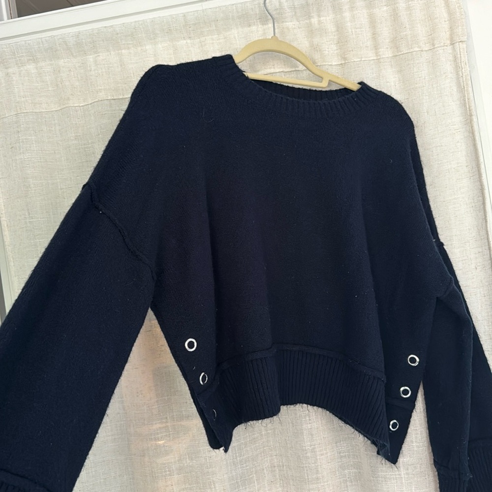 Topshop navy sweater